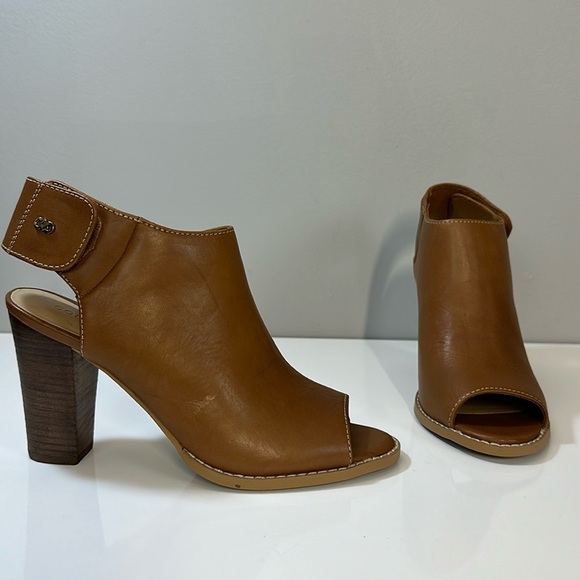 Cole Haan Wrey Open Toe Slingback Booties Size 7.5